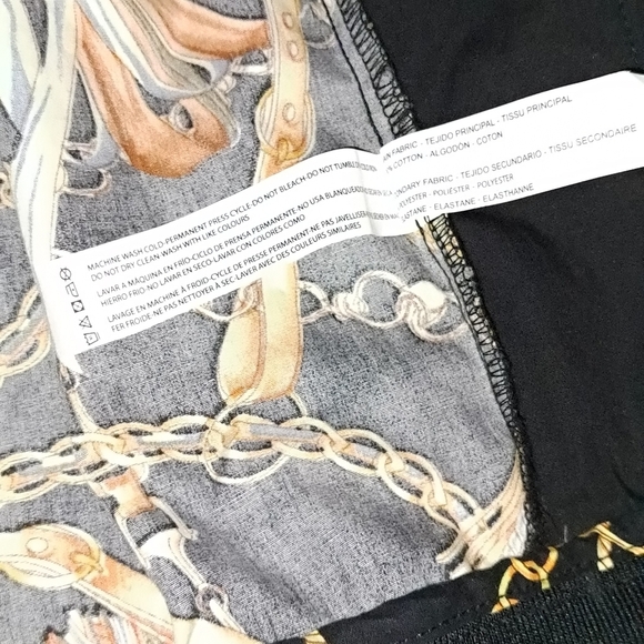 Denim & Flower Bomber by Ricky Singh Mens Horse Bit & Chain Equestrian Pattern - Picture 5 of 11